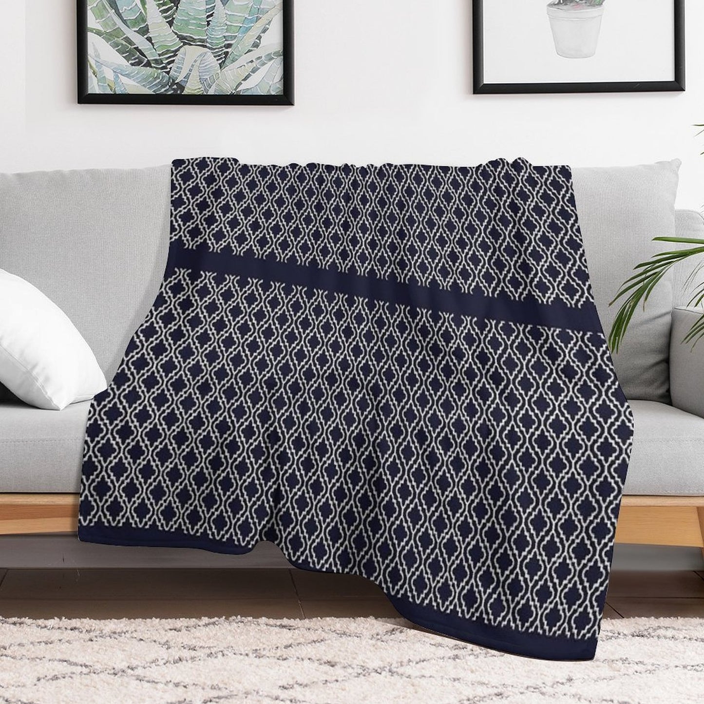 Patterns-64 Sustainable Throw Blanket