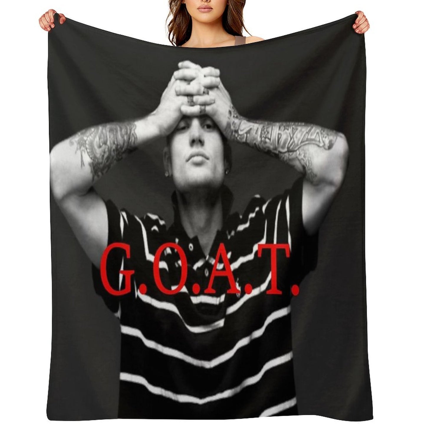 Kerser Rapper Goat Eshay Plush Throw Blanket