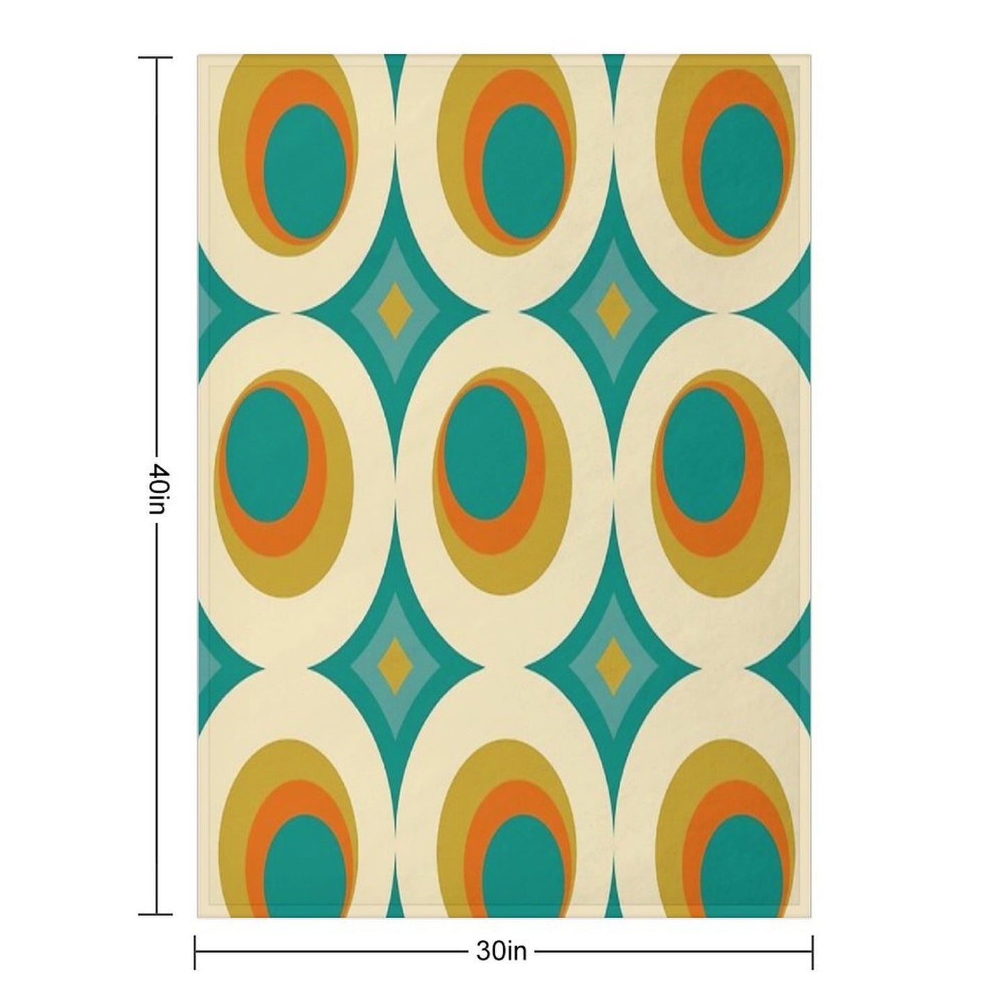 Mid-Century Modern Splash All-season Throw Blanket