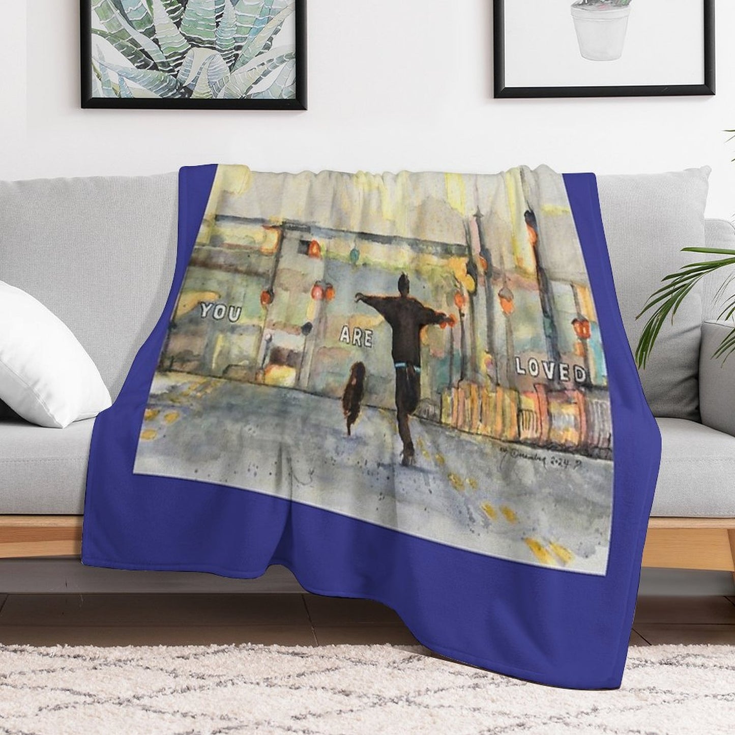 You Are Loved Multi-functional Throw Blanket