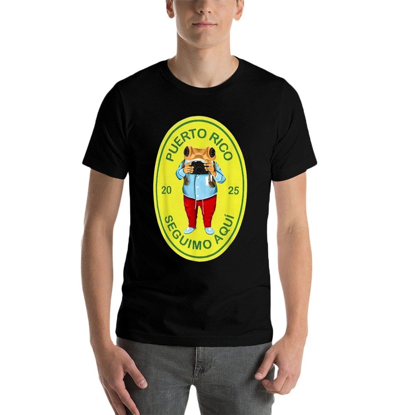 Graphic Funny Frog Retro Deb Tirar Unisex Adults Puerto Rico Frog Concho Retro 2025 Black Small Affordable Price T-Shirt