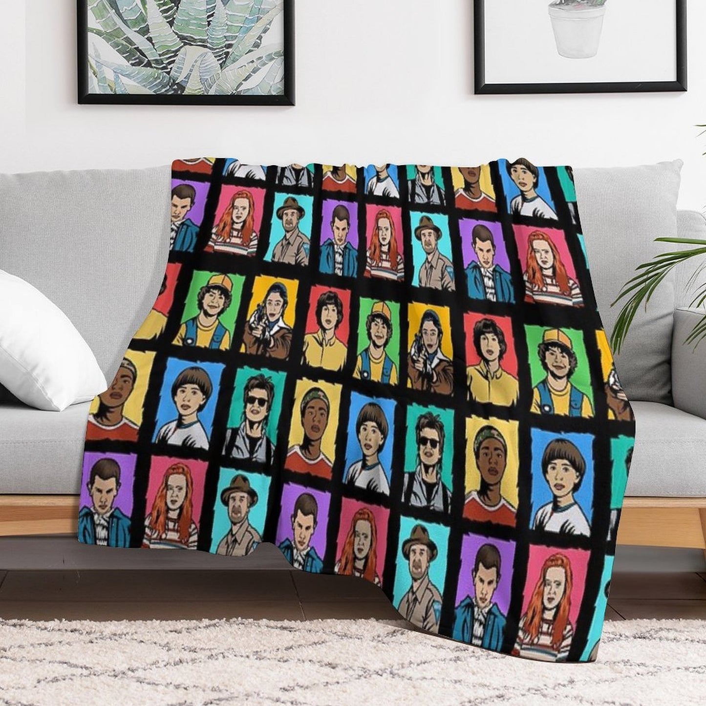 Stranger Things Art Comfort Throw Blanket