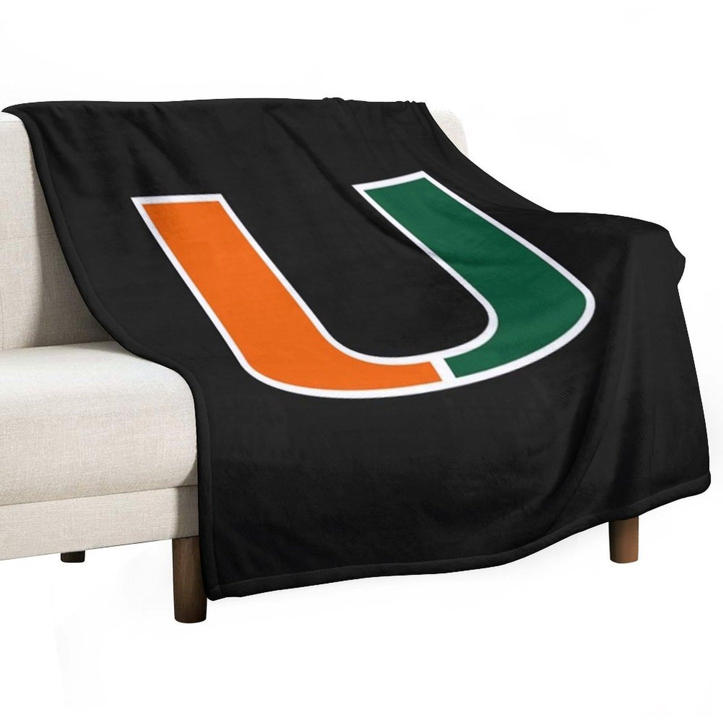 Miami Hurricanes Logo Versatility Throw Blanket