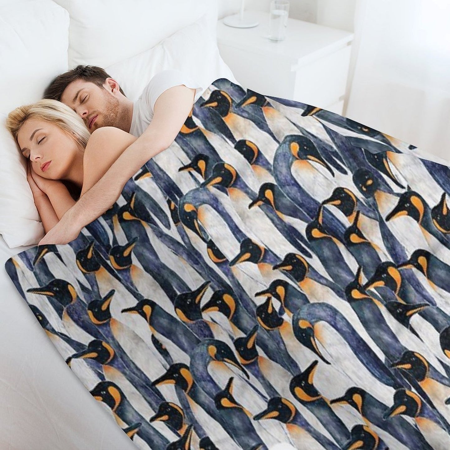 Singing Penguin Durable Throw Blanket