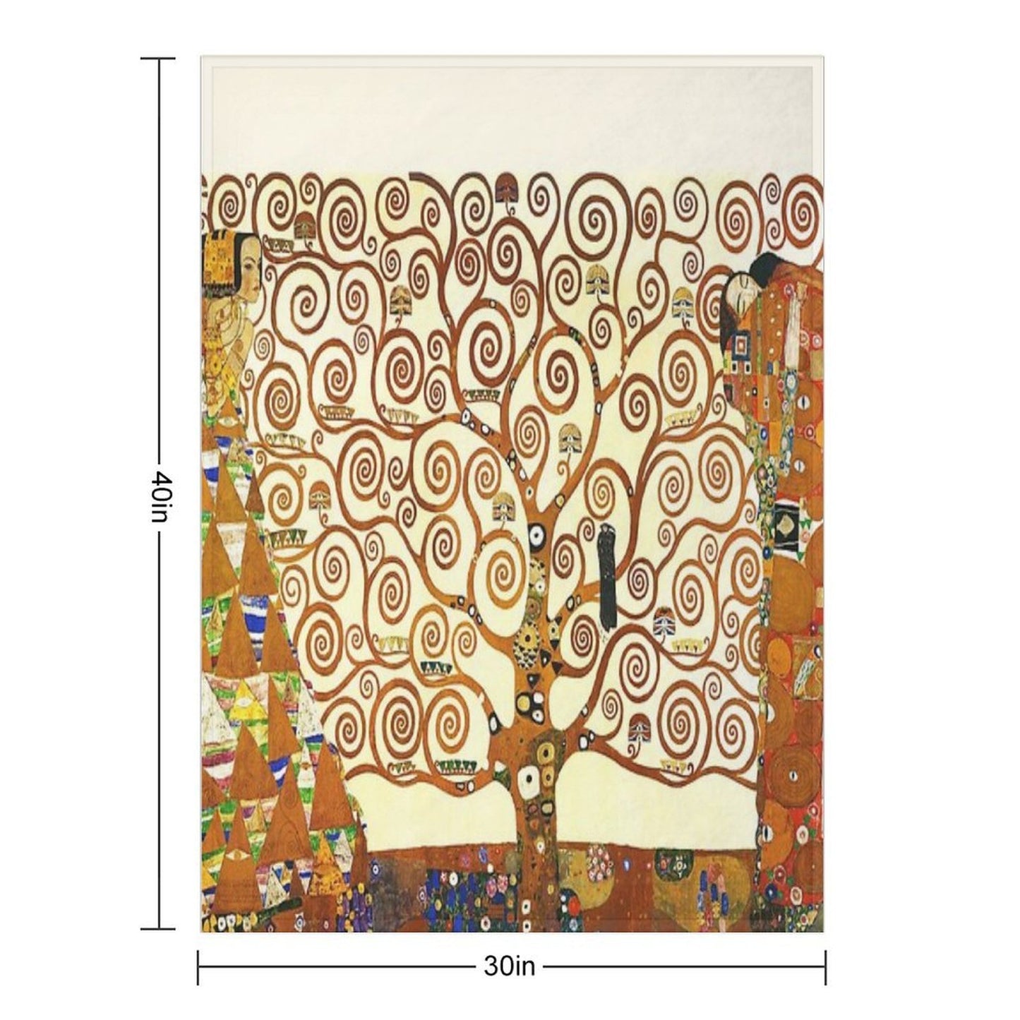 HD The Tree of Life, 1905 by Gustav Klimt - HIGH DEFINITION Compact Throw Blanket