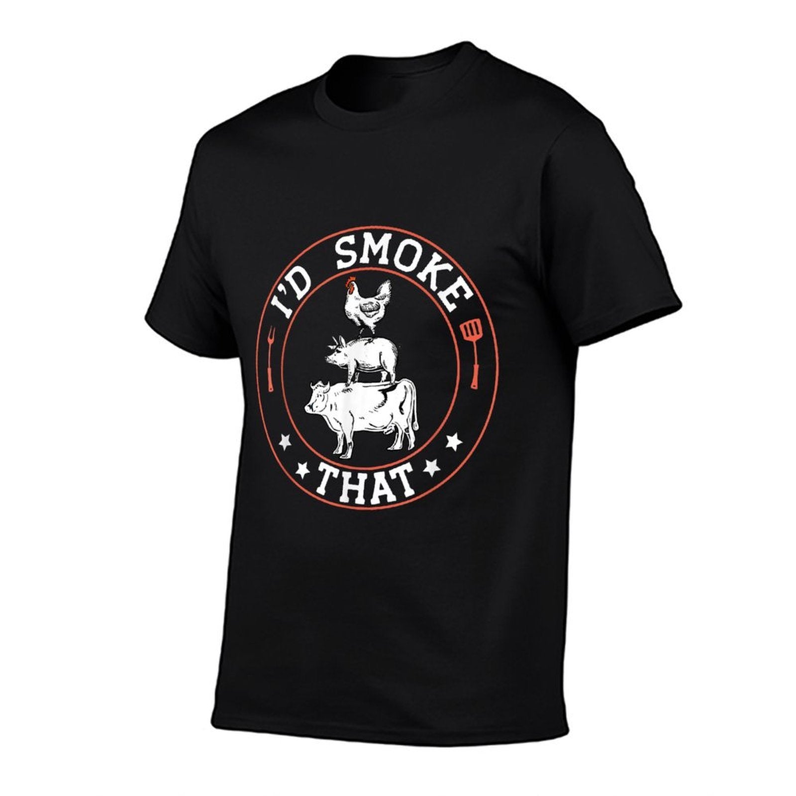 Chef Butcher BBQ Smoker Id Smoke That Barbecue Pitmaster  Tagless Design T-Shirt