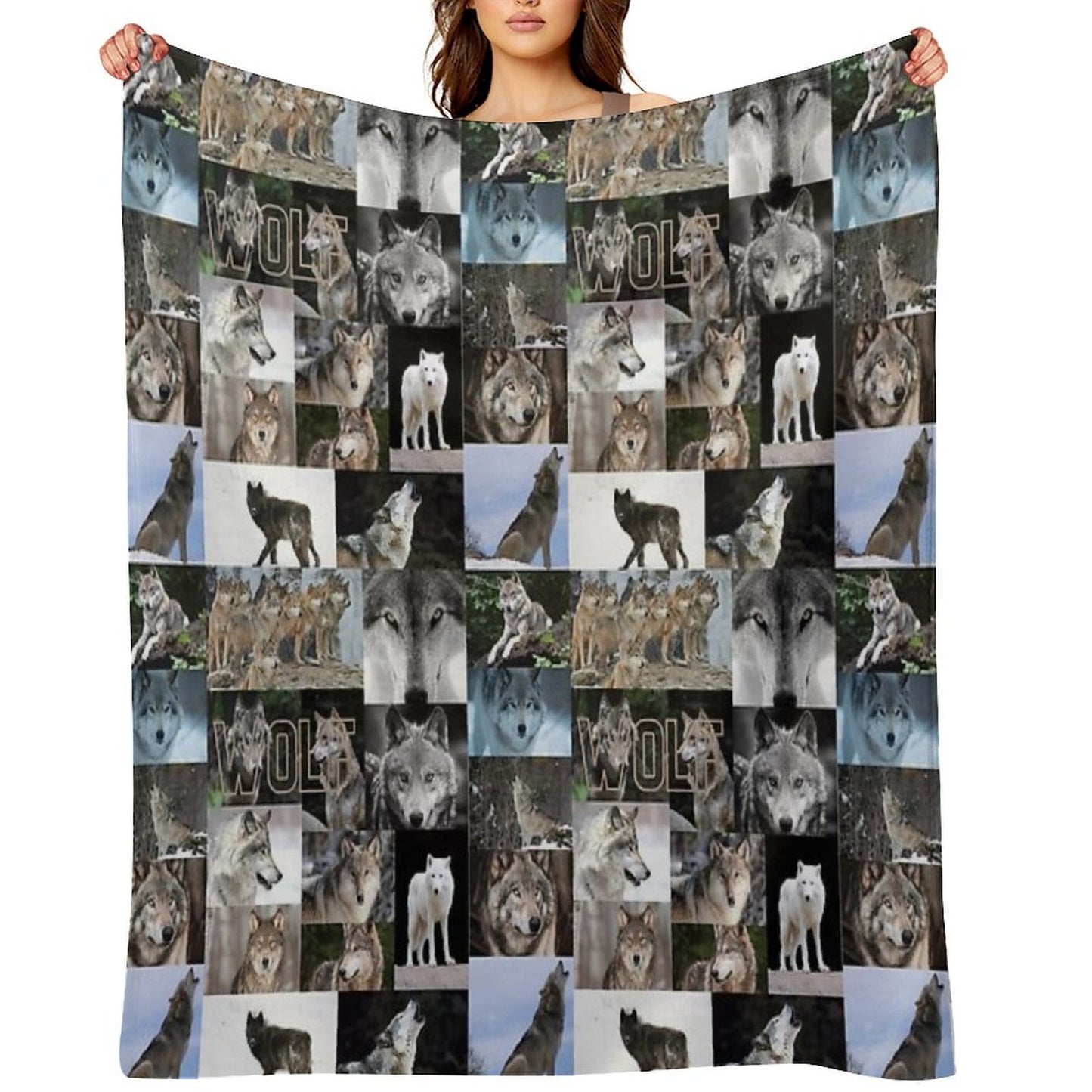 Worrisome Wolves Velvety-soft Throw Blanket