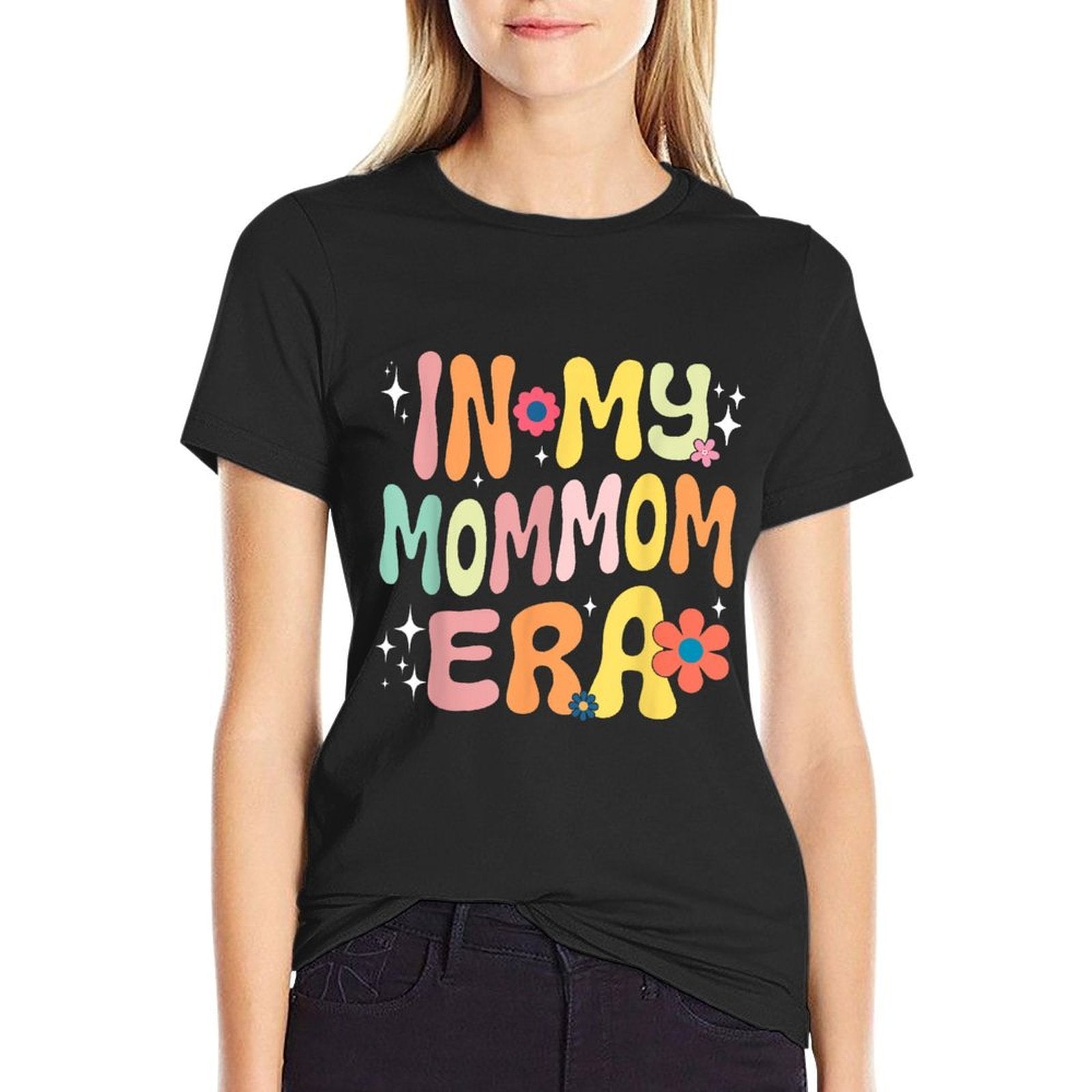 Groovy In My MomMom Era Mom Grandma Mothers Day  Slim-fit Cut T-Shirt
