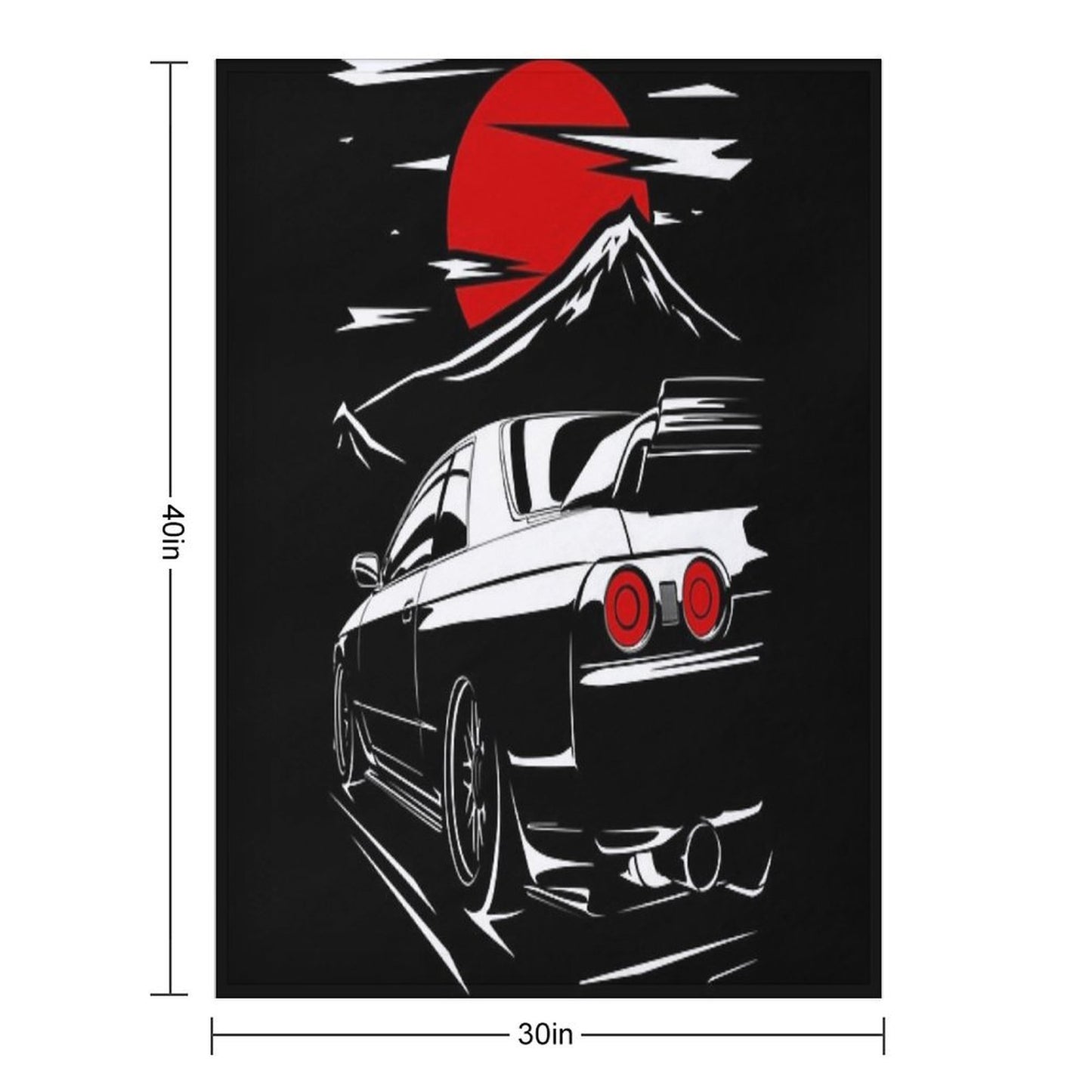 Nissan Skyline GTR 32 Haruna Shrink-resistant Throw Blanket