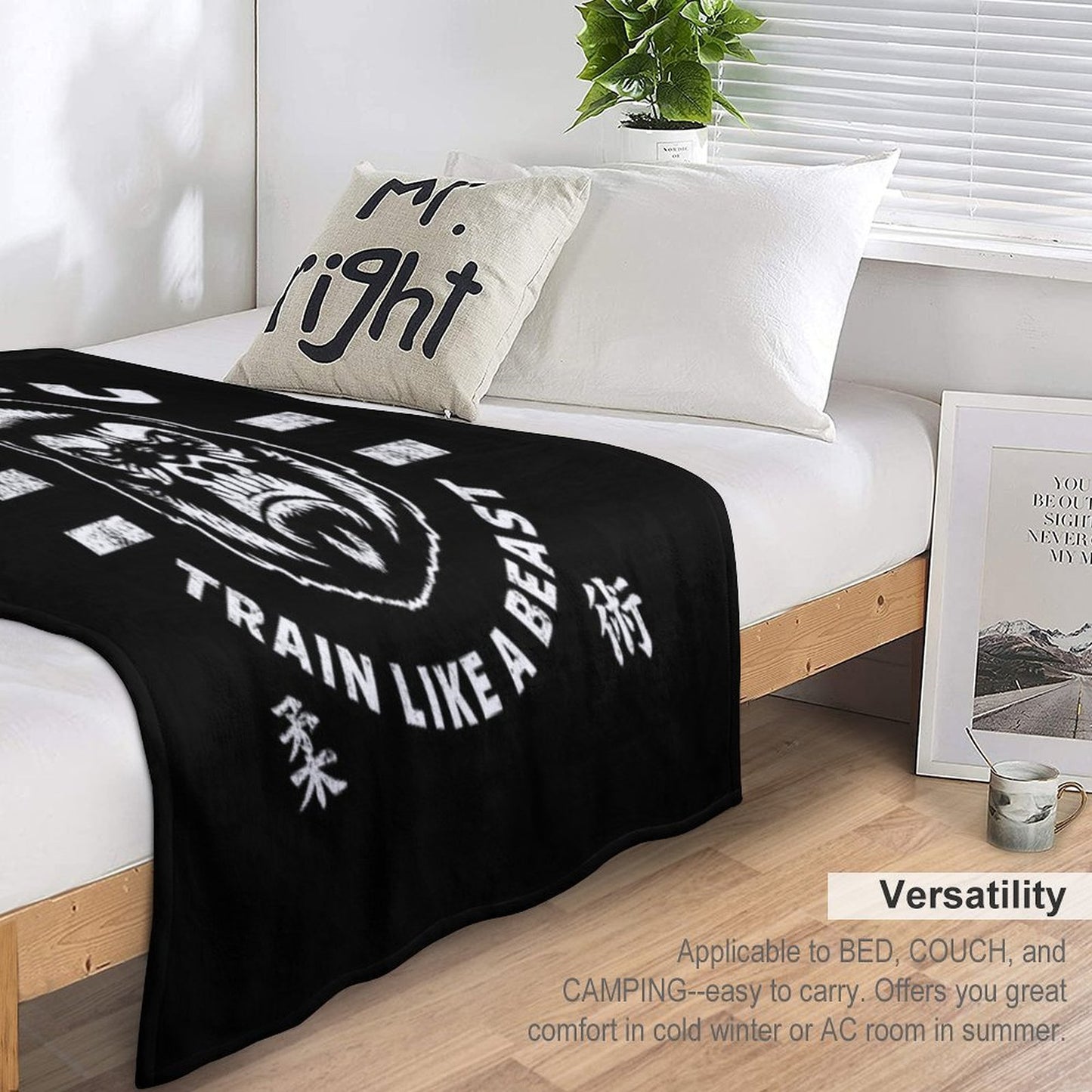JIU JITSU - TRAIN LIKE A BEAST Easy Care Throw Blanket