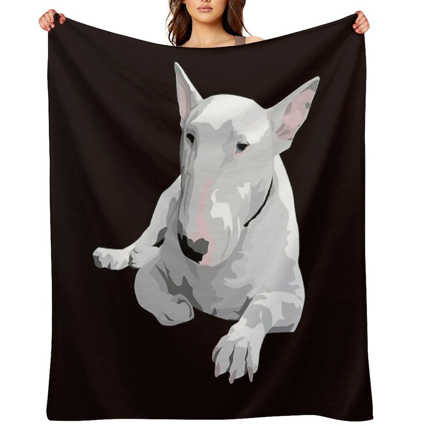English Bull Terrier All-season Throw Blanket