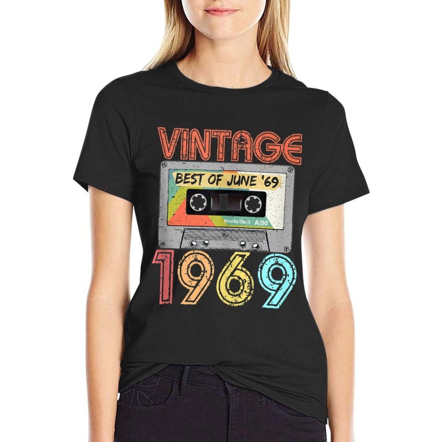 June 1969 50th Birthday Retro Vintage 1969 Birthday Tagless Design T-Shirt