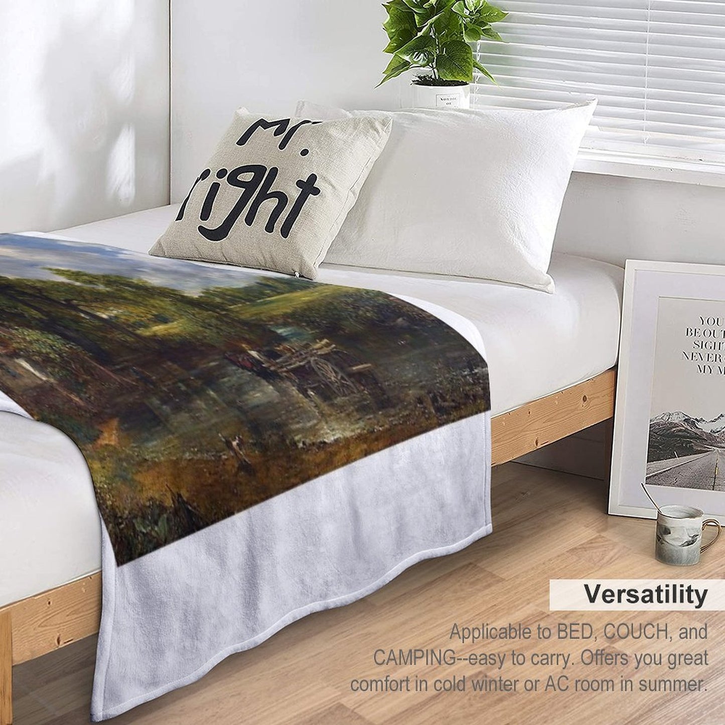 John Constable - The Hay Wain All-season Throw Blanket