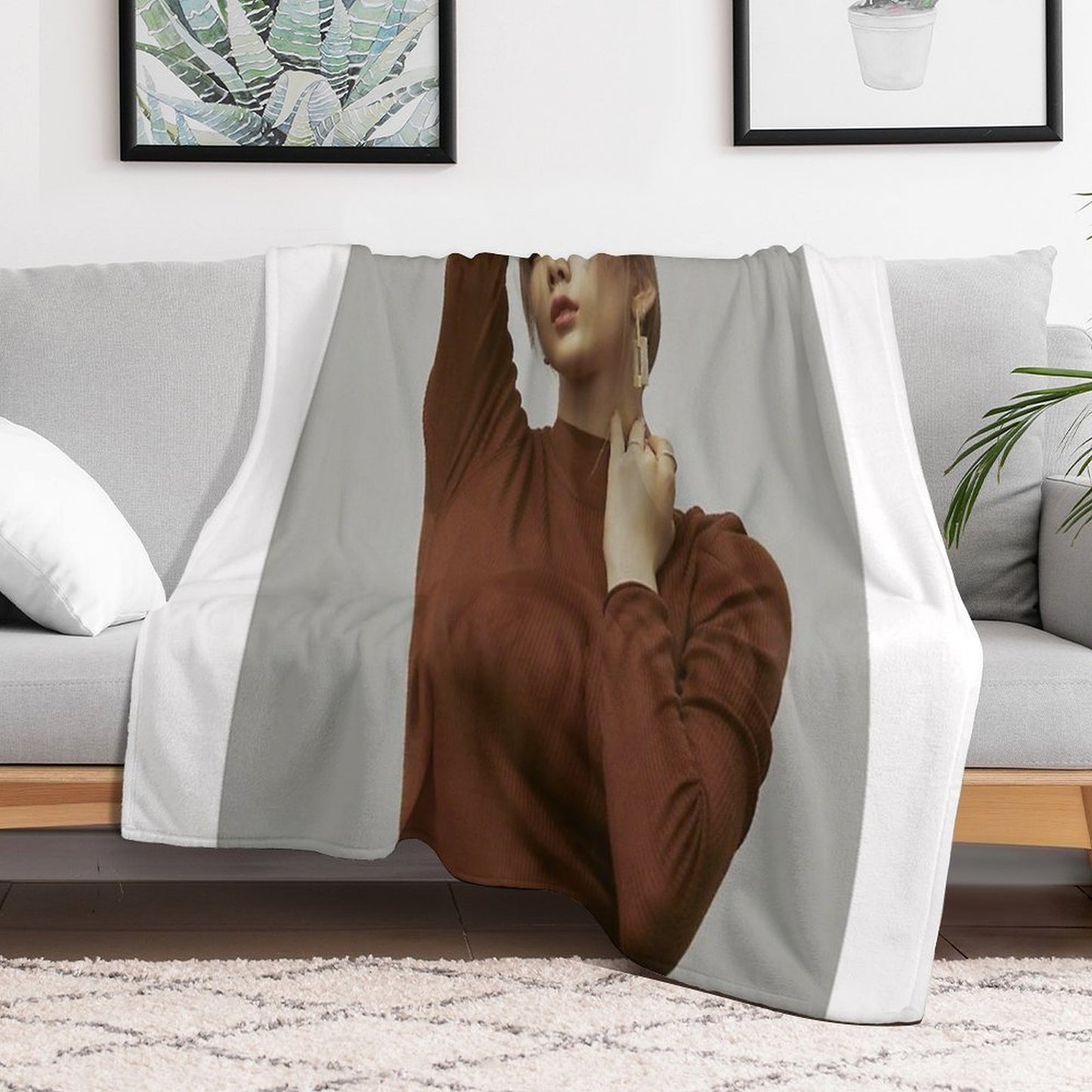 GIRLS GENERATION TAEYEON PURPOSE Velvety-soft Throw Blanket