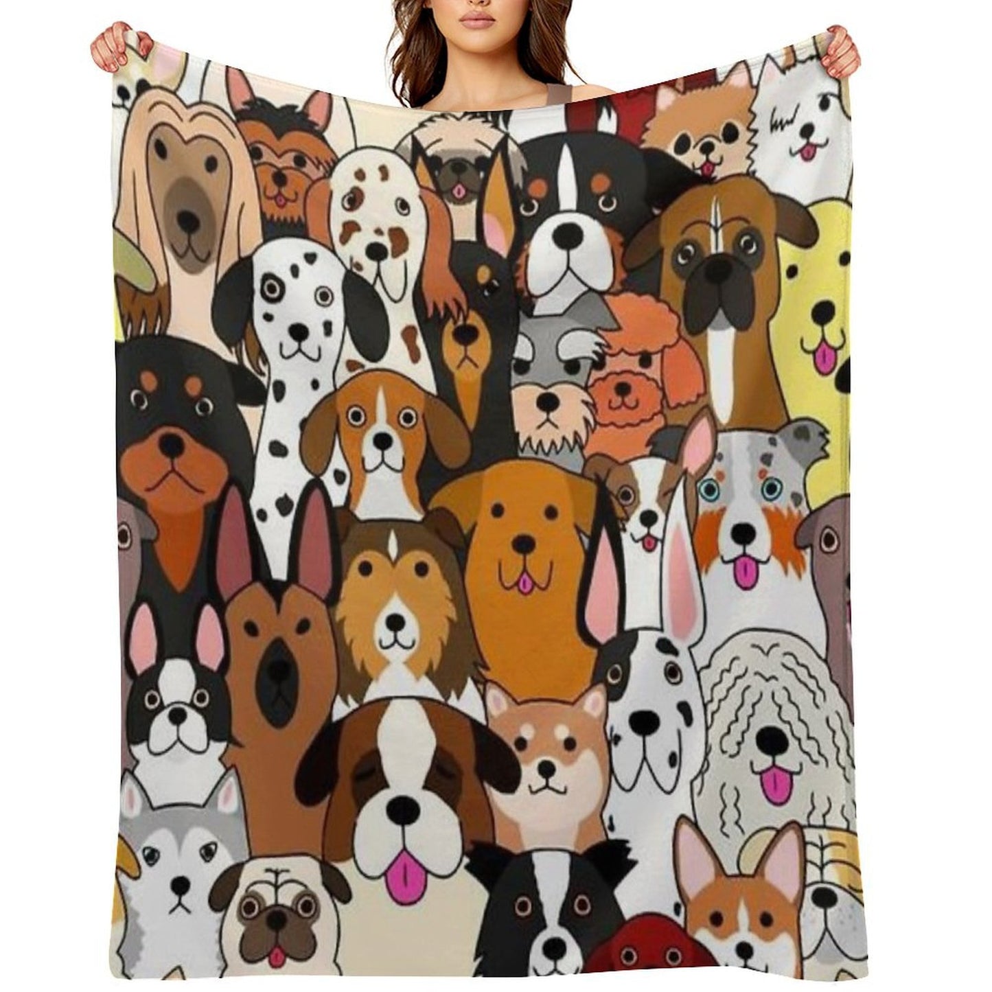Cute Machine-washable Throw Blanket