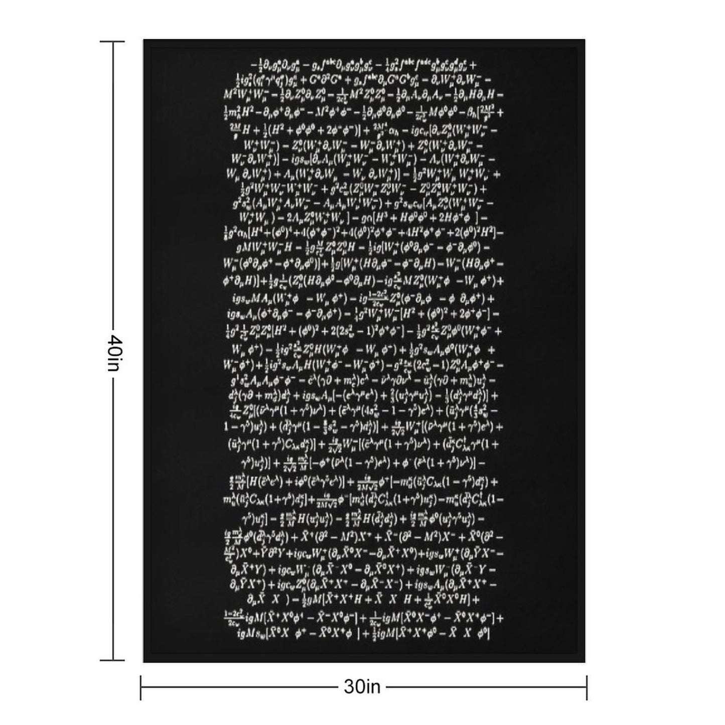 The Standard Model - A Love Poem Machine-washable Throw Blanket