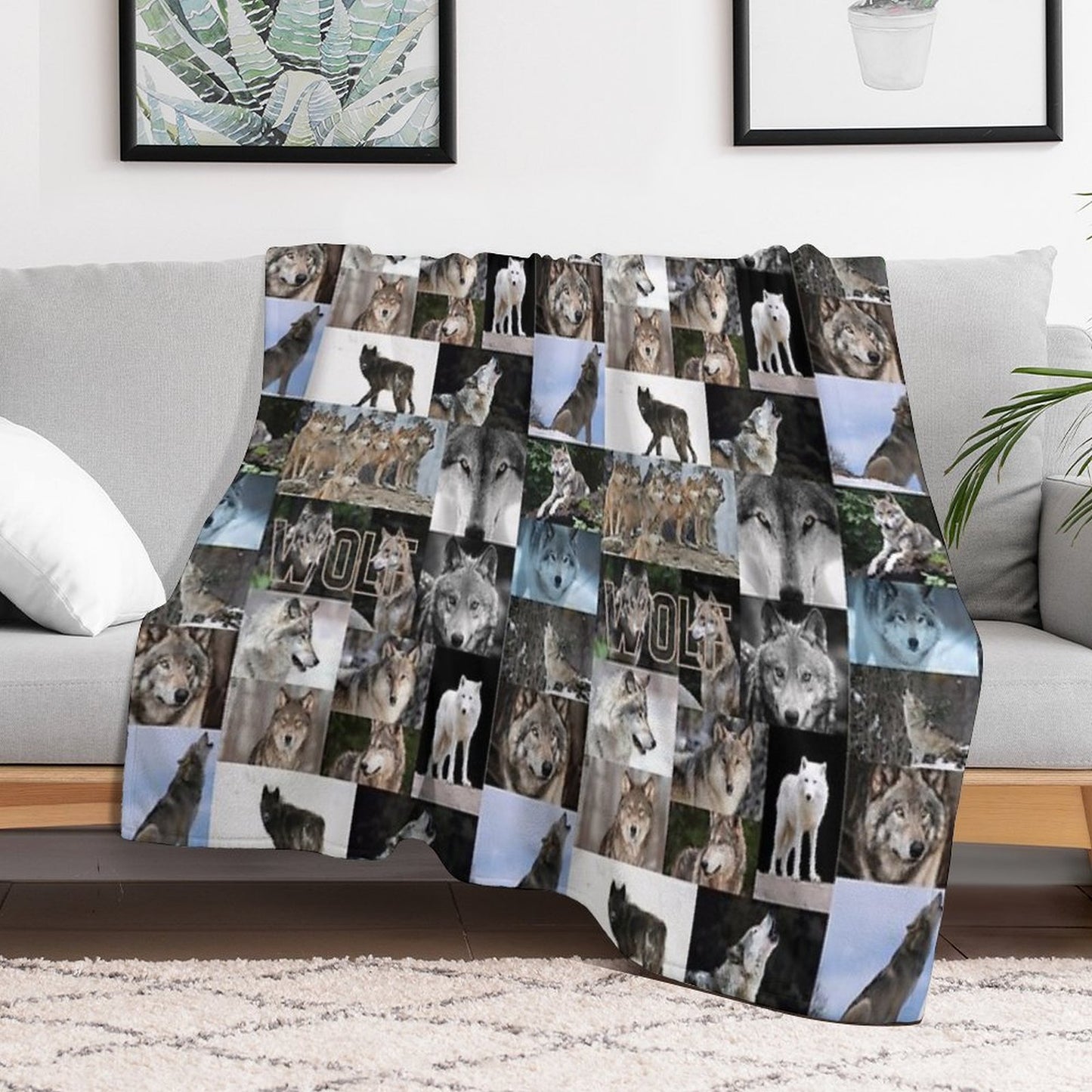 Worrisome Wolves Velvety-soft Throw Blanket