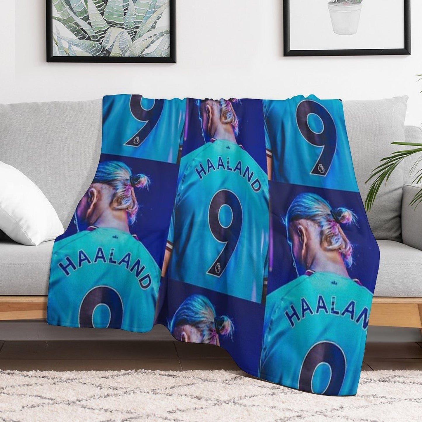 Erling Haaland Travel-friendly Throw Blanket