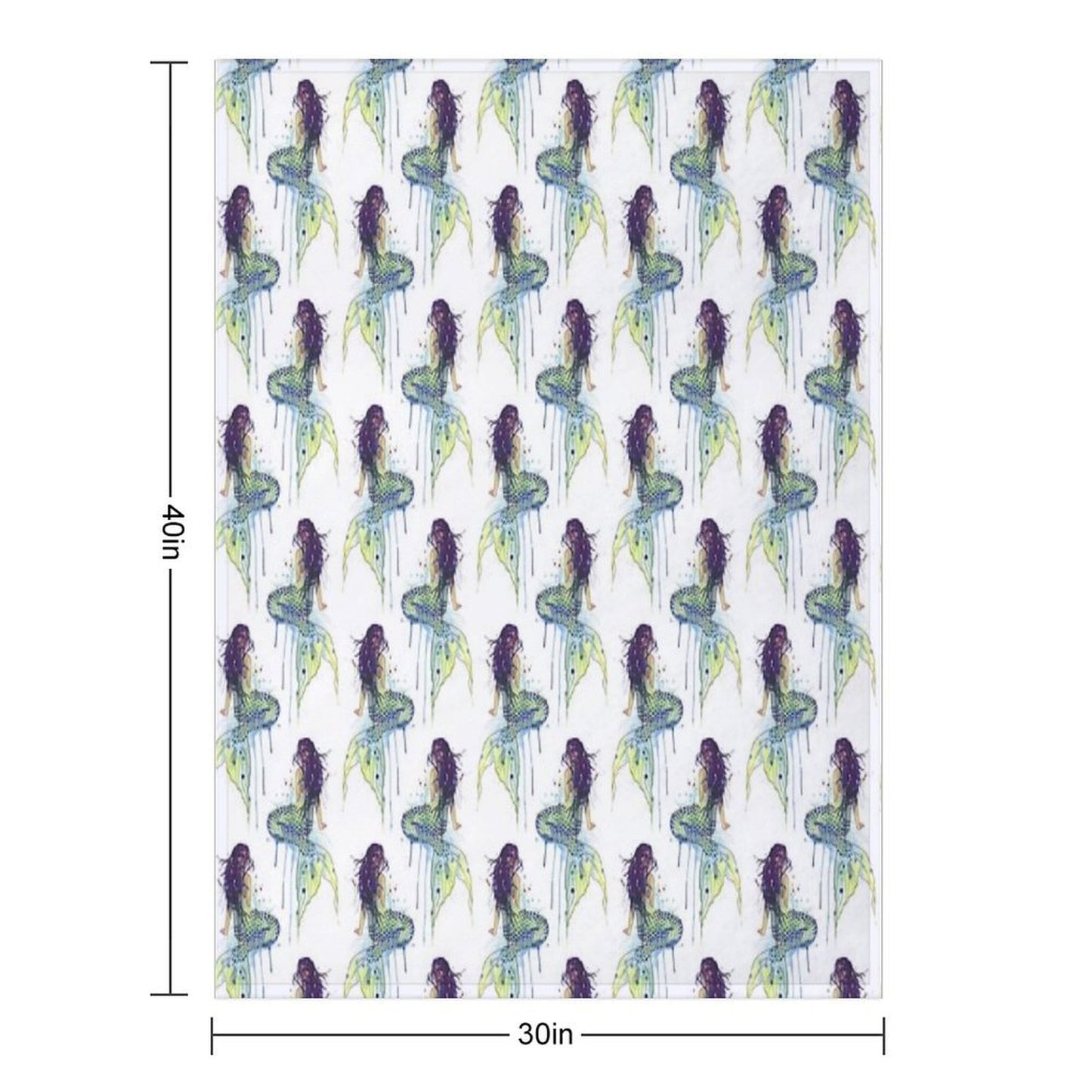 Mermaid Lightweight Throw Blanket