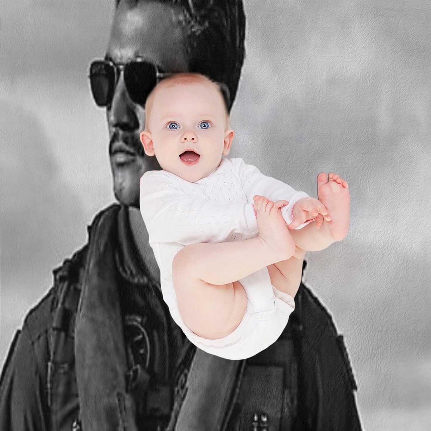 Miles B&W Multi-functional Throw Blanket