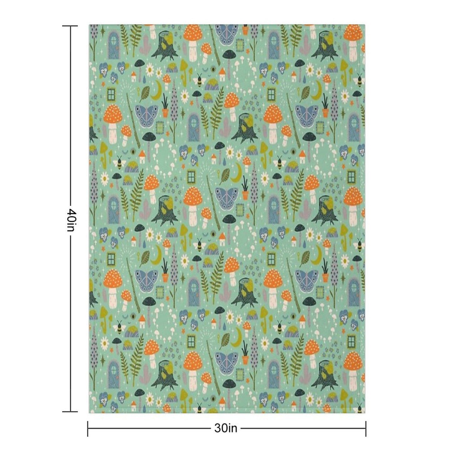 Fairy Garden Versatility Throw Blanket