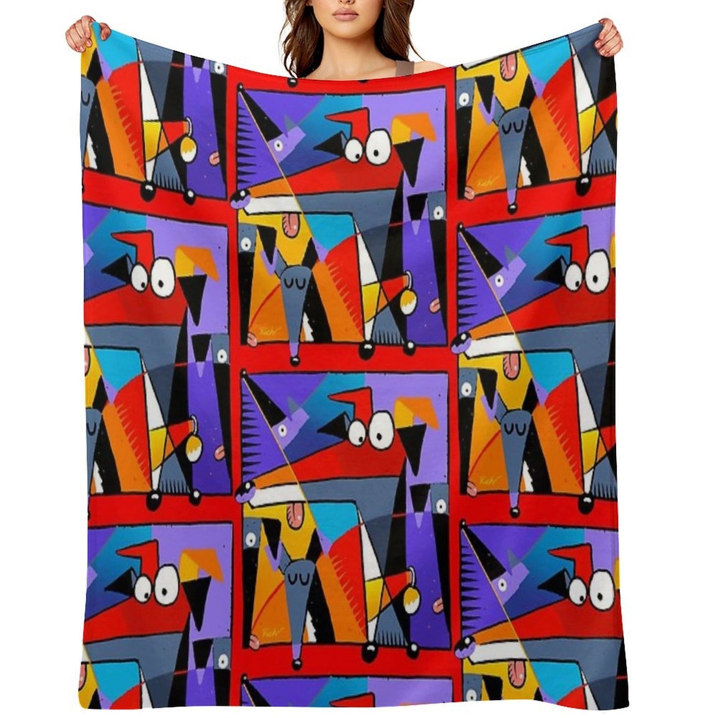 Derpism Travel-friendly Throw Blanket