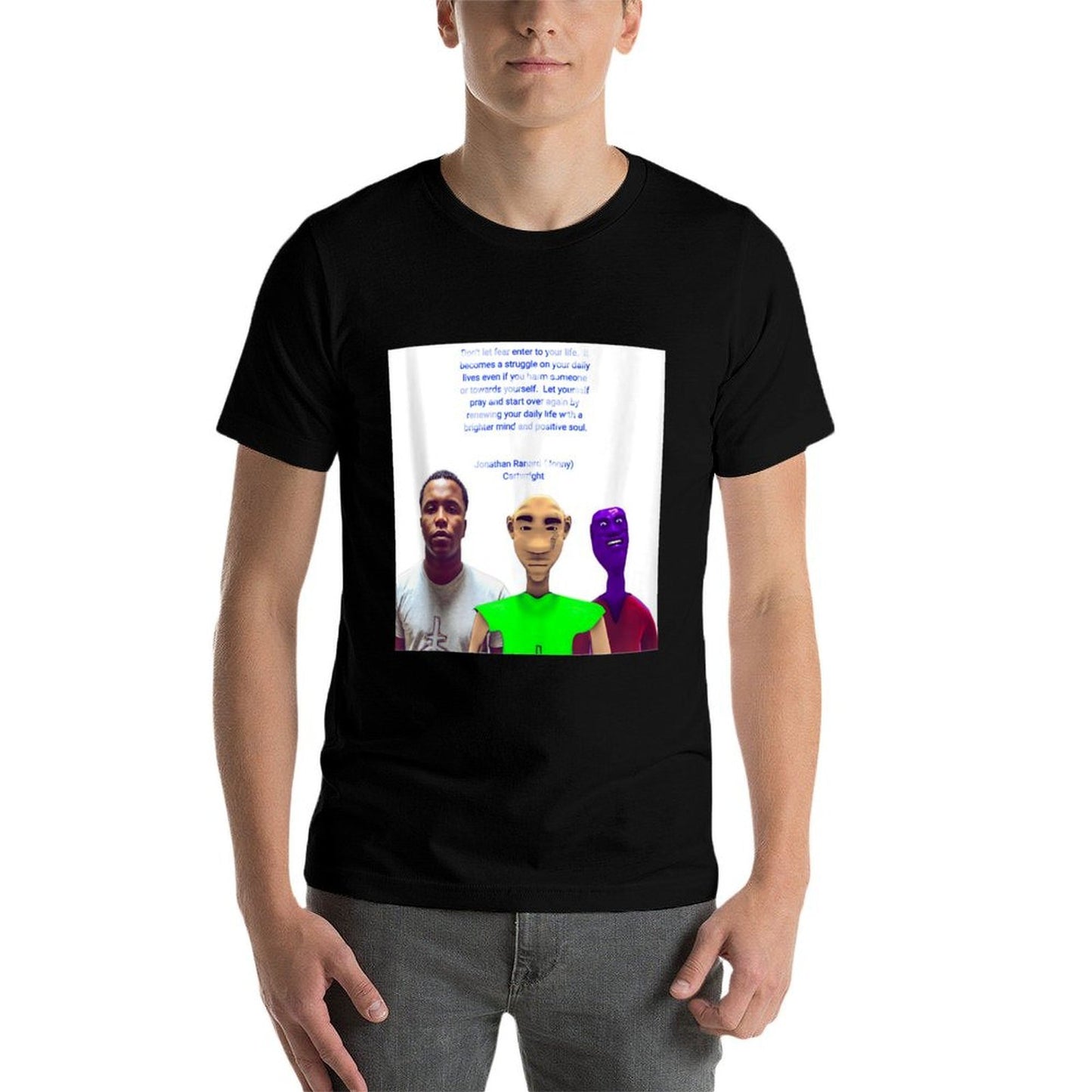 Words of Wisdom Oversized Silhouette T-Shirt