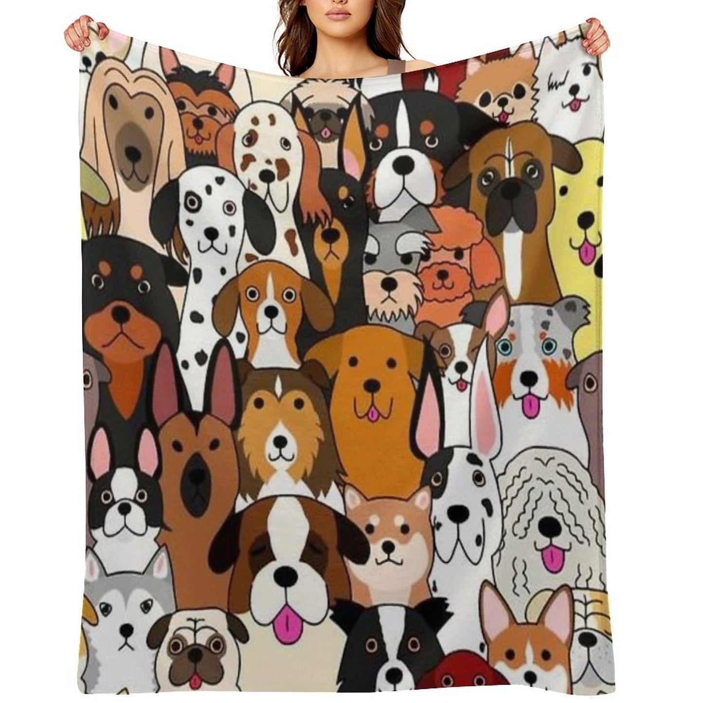 Cute Machine-washable Throw Blanket