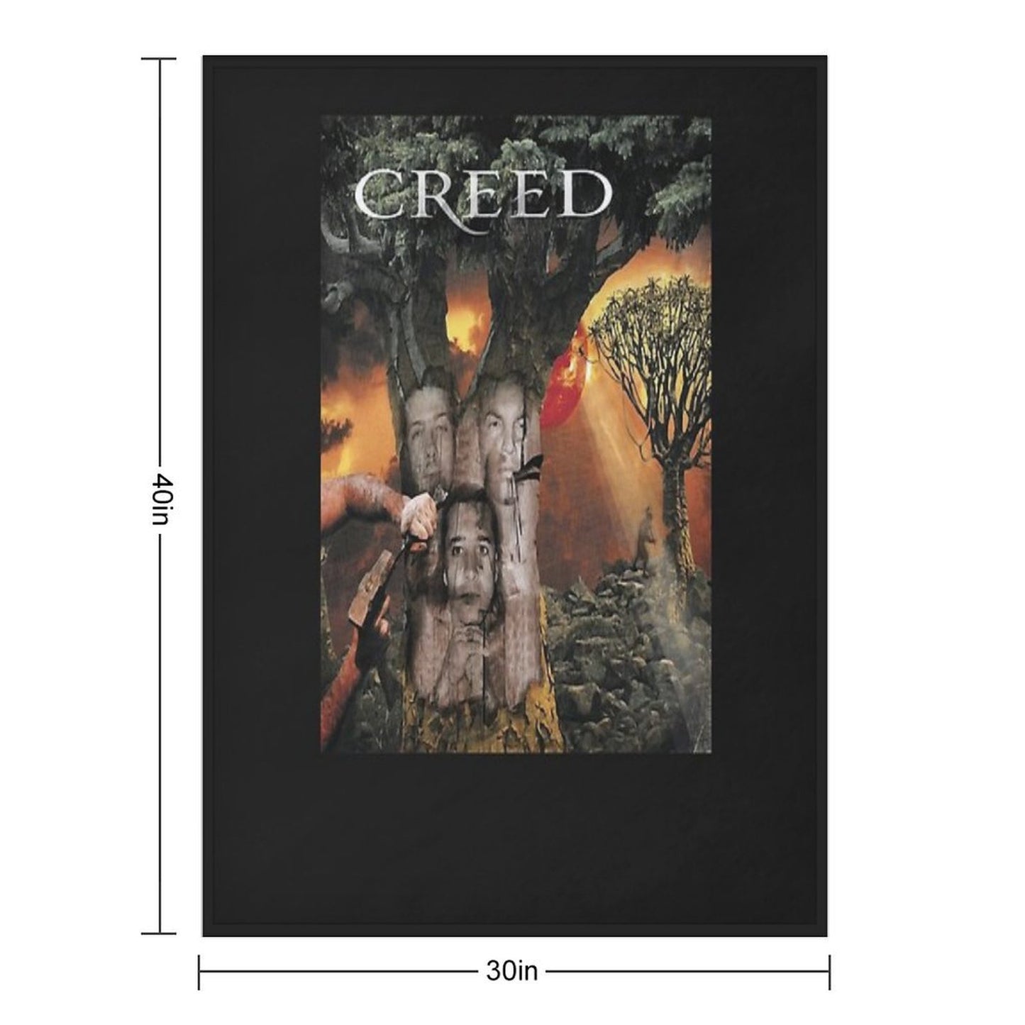Creed Weathered Gift-ready Throw Blanket
