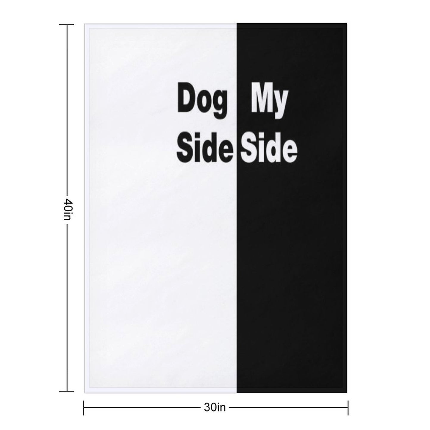 Dog Side My Side Durable Throw Blanket