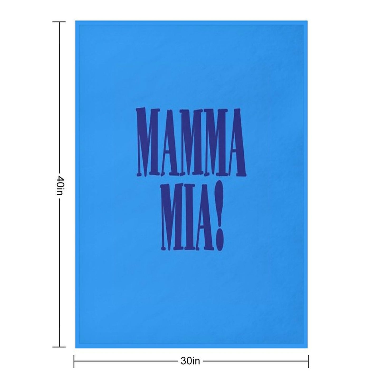Mamma Mia Sticker Lightweight Throw Blanket