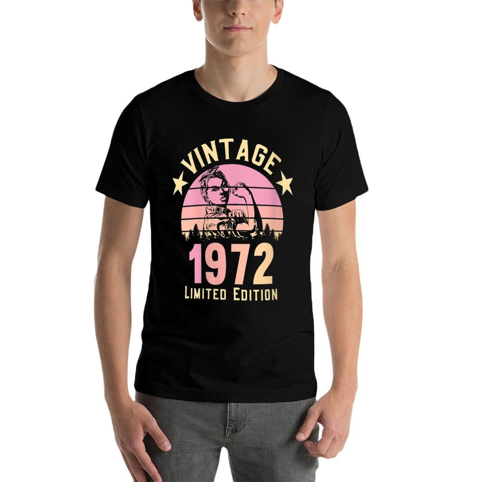 Womens Womens Vintage 1972 50th Birthday Present Limited Edition  Affordable Price T-Shirt