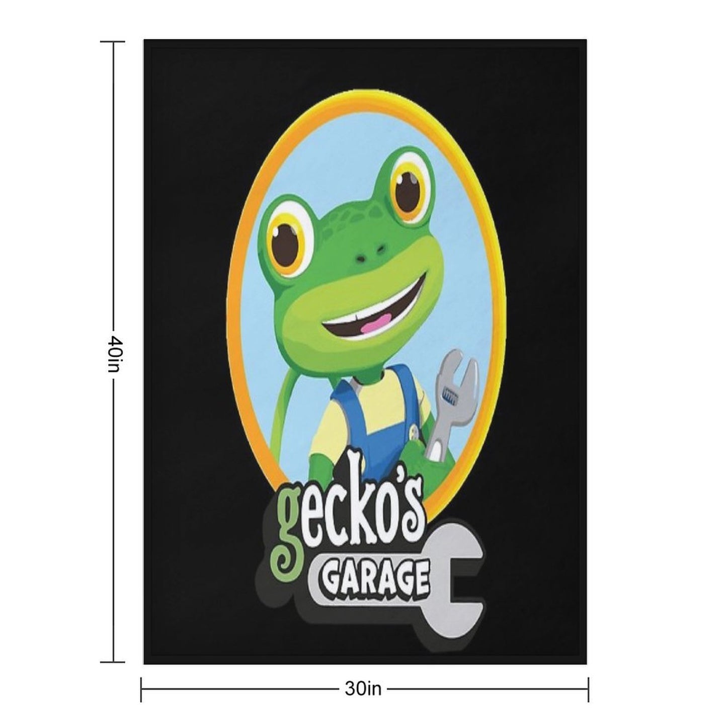 Kids Garage Gecko's GG Easy Care Throw Blanket