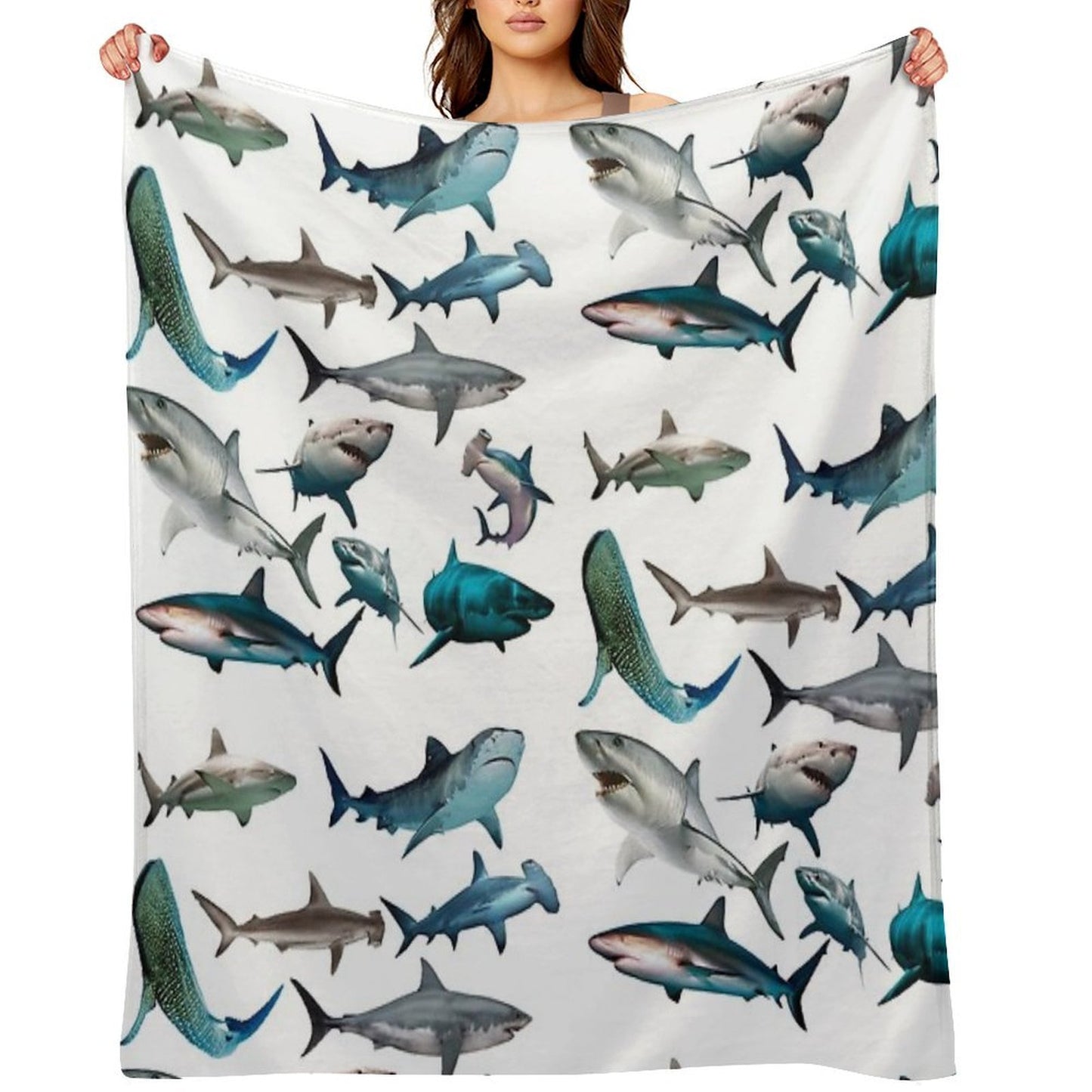 Sharks Easy Care Throw Blanket