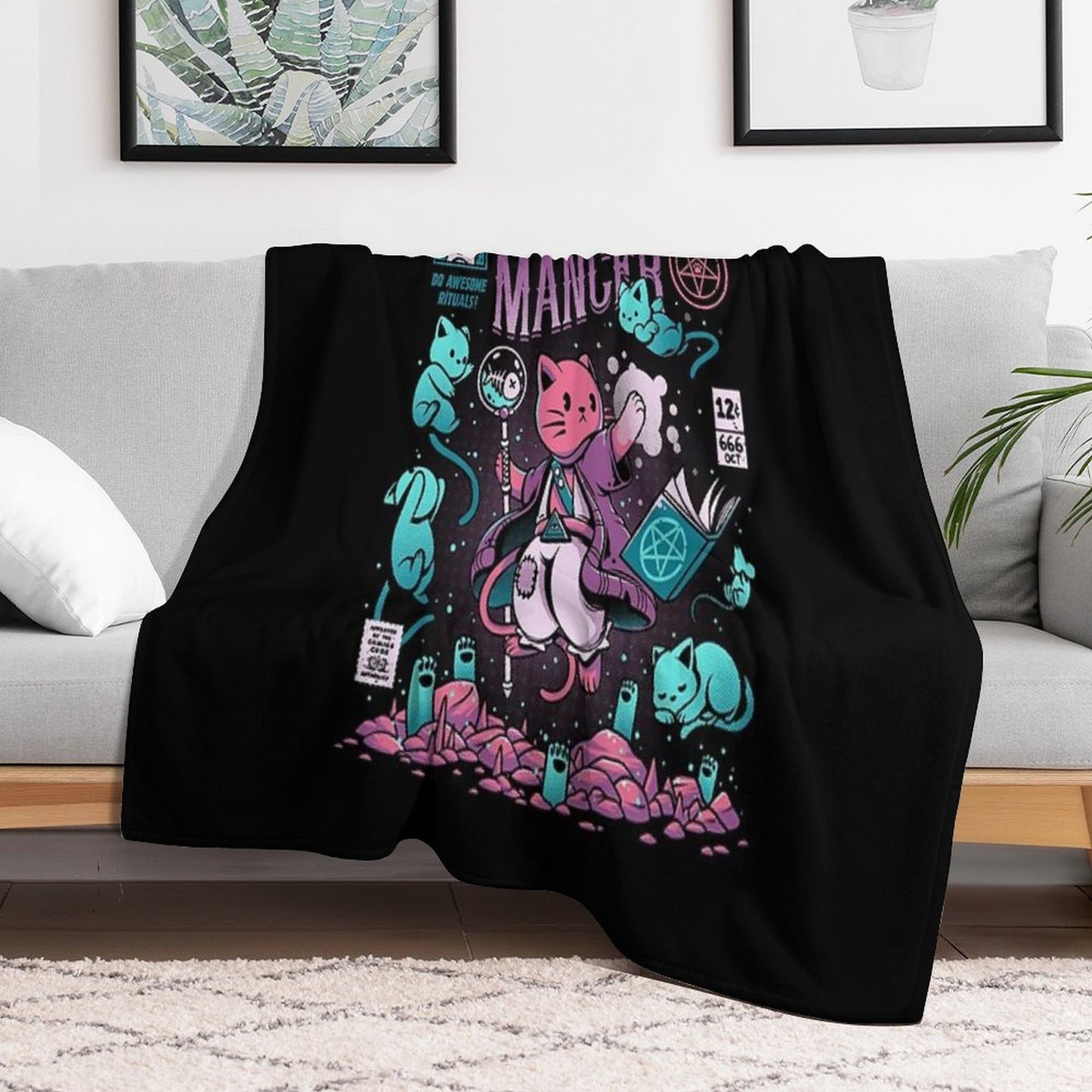 Nekomancer Gift-ready Throw Blanket