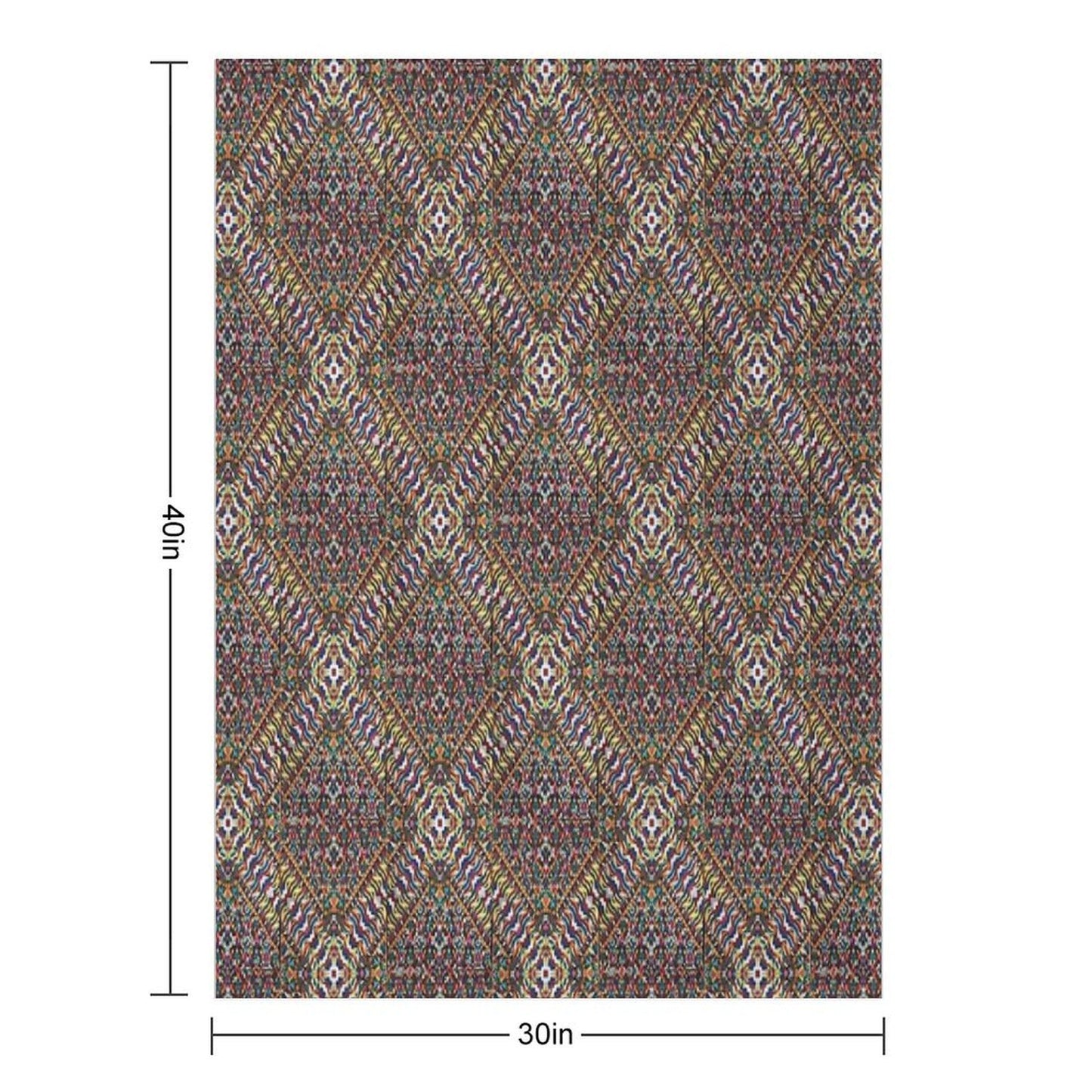 X Shape Cross 2.0 Machine-washable Throw Blanket