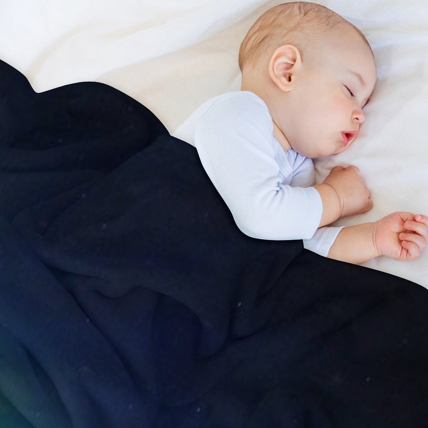 Moose with Northern Lights Shrink-resistant Throw Blanket