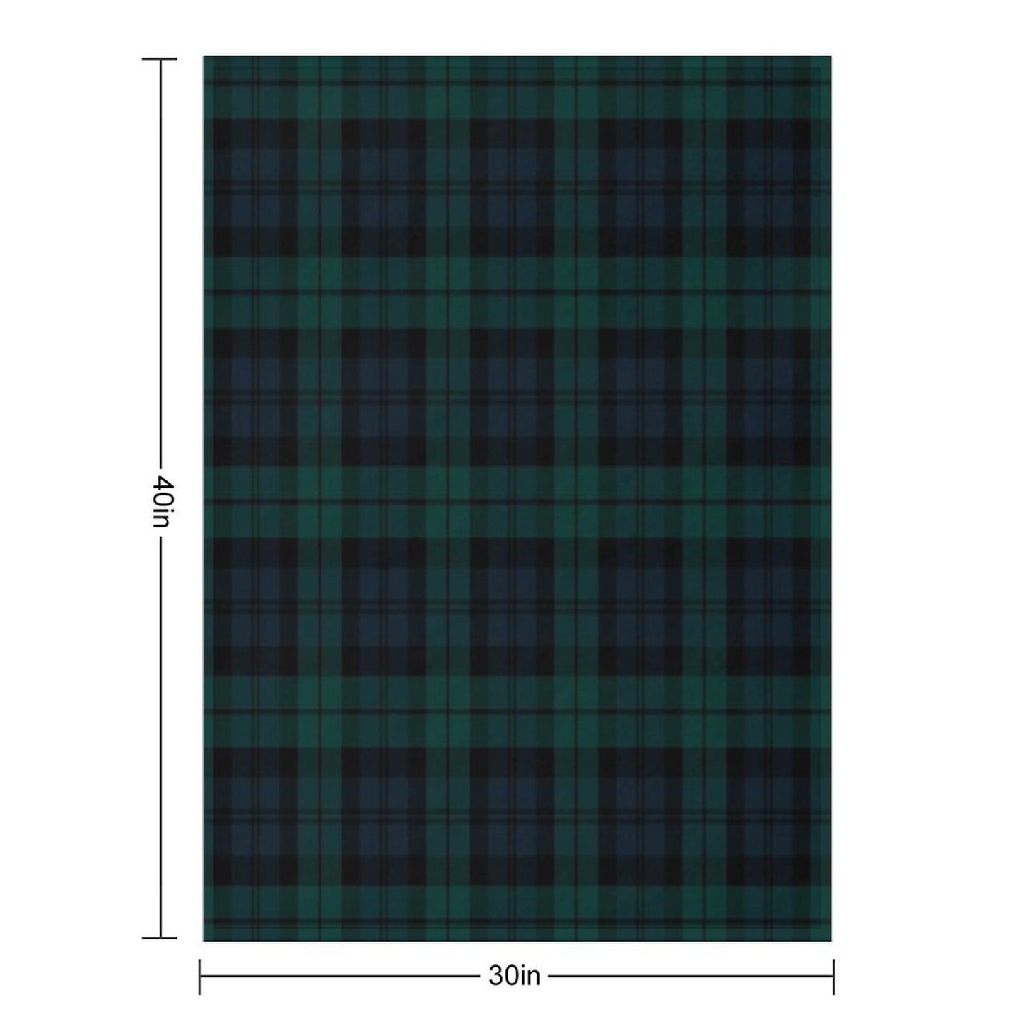 Black Watch Tartan Plaid Pattern Comfort Throw Blanket