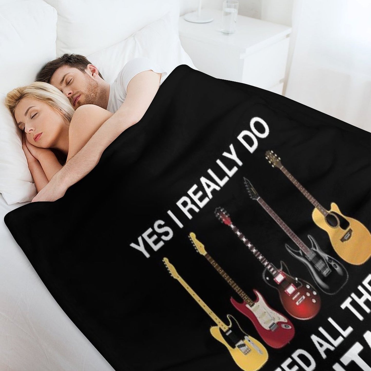 Yes I Really Do Need All These Guitars Comfort Throw Blanket