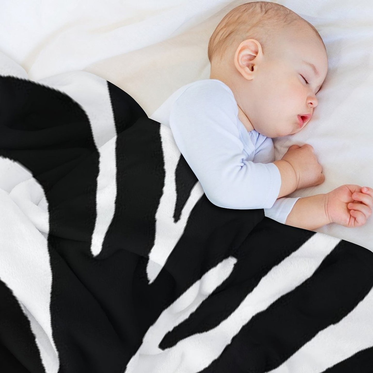 Zebra Print Travel-friendly Throw Blanket