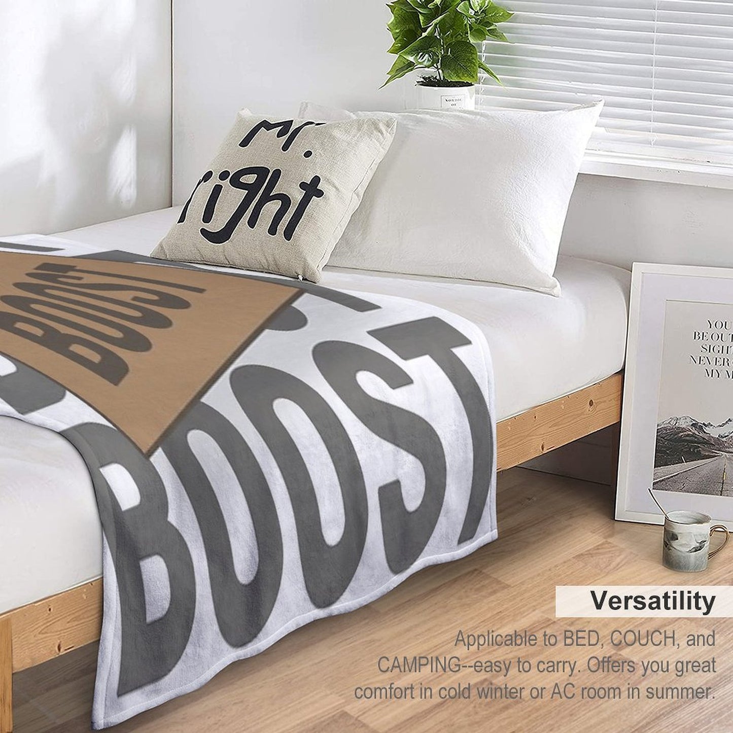 Yeezy Boost Box Easy Care Throw Blanket