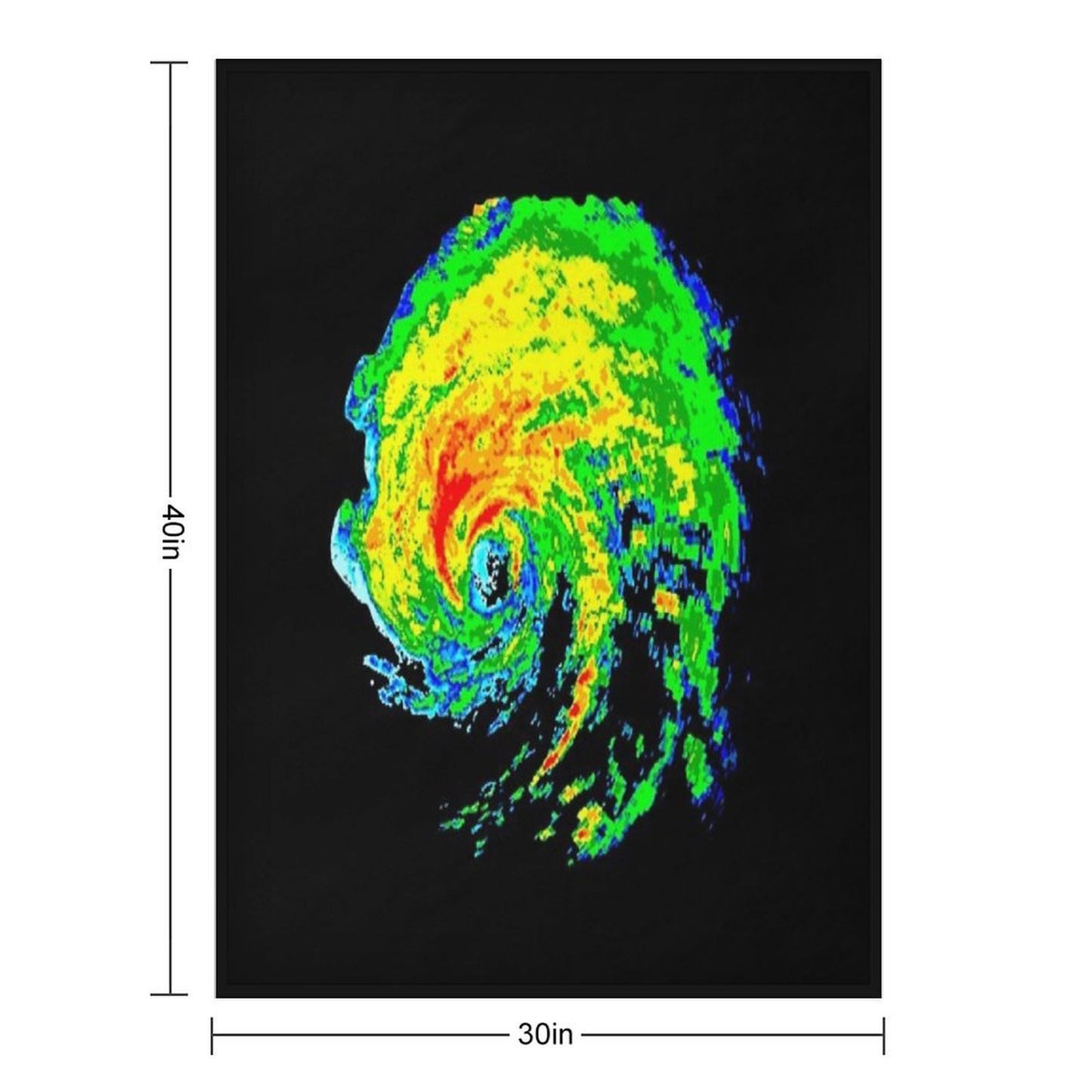 Meteorologist Storm Hunter Meteorology Student Weather Radar Image Travel-friendly Throw Blanket