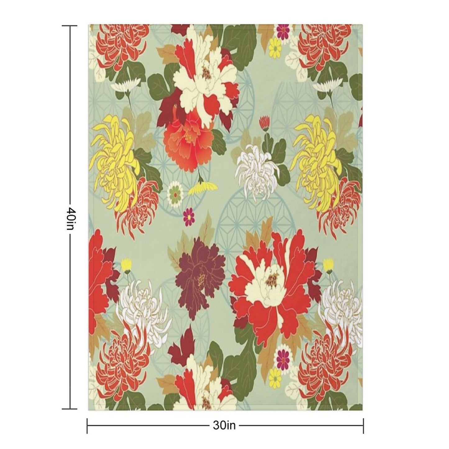 Peony 2 Premium Throw Blanket