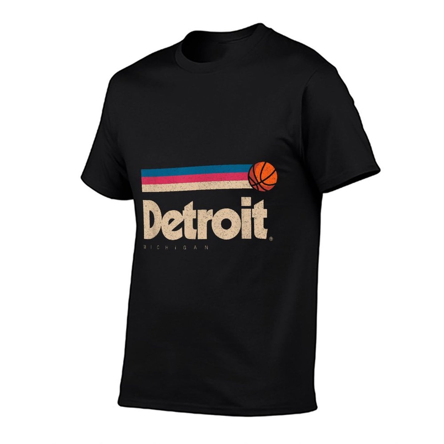 Detroit Basketball B-Ball City Michigan Retro Detroit Graphic-printed T-Shirt