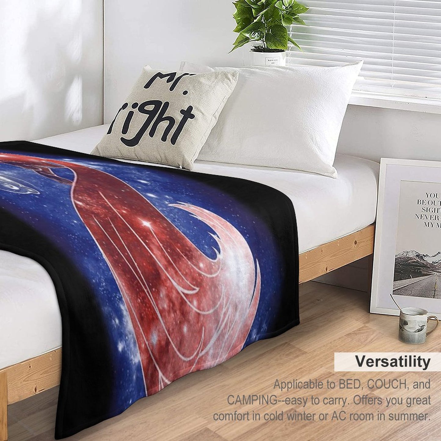 Sleeping Moon Premium Throw Blanket