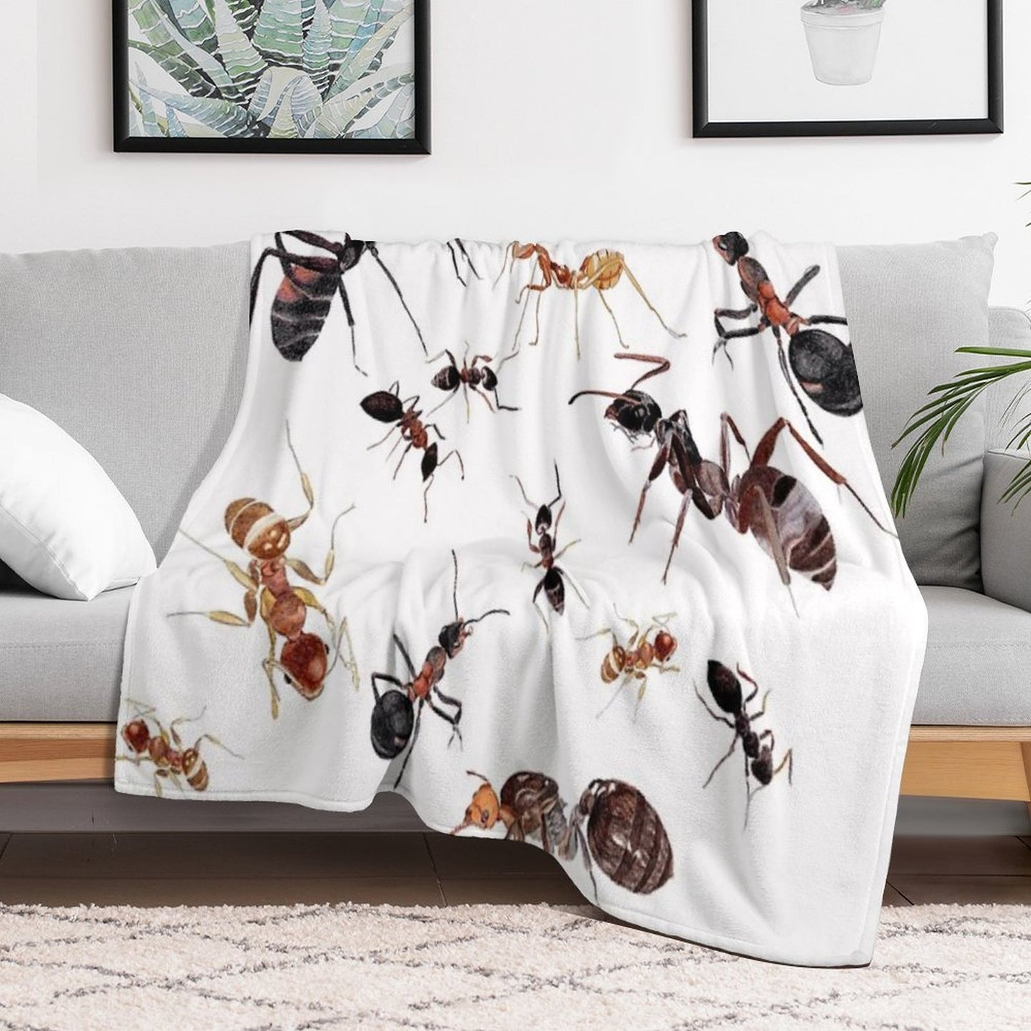 A Medley of Ants Anti-pilling Throw Blanket