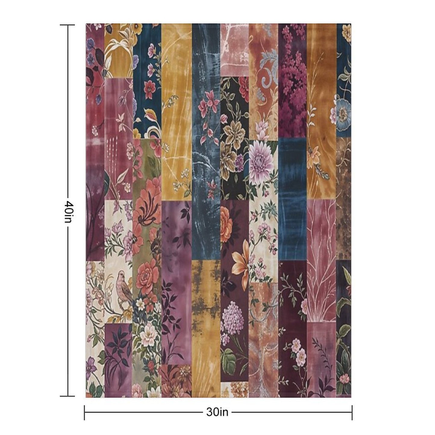 Gypsy Souk Patchwork Velvety-soft Throw Blanket