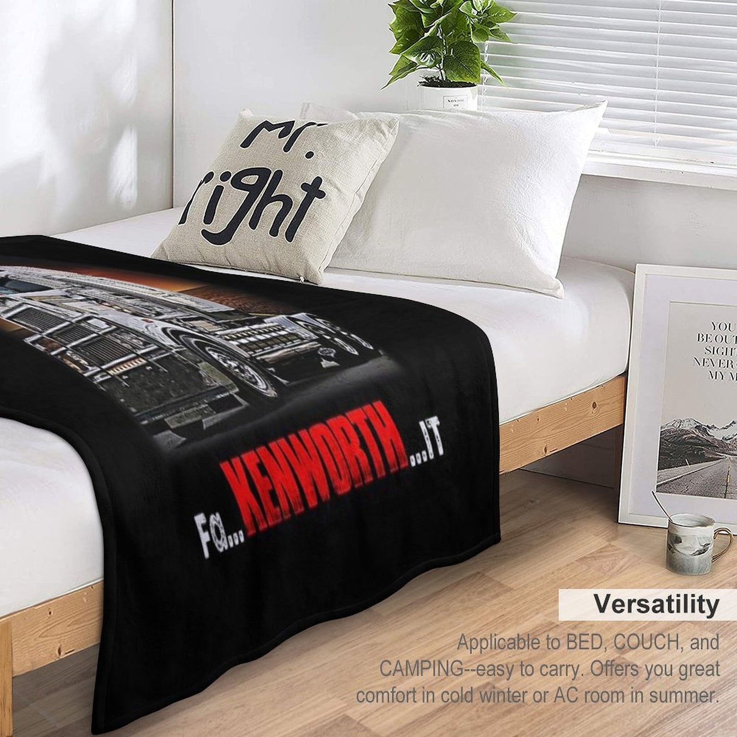 Truck It Ain&Rsquo;T Easy But It&Rsquo;S Fa Kenworth It Gift-ready Throw Blanket