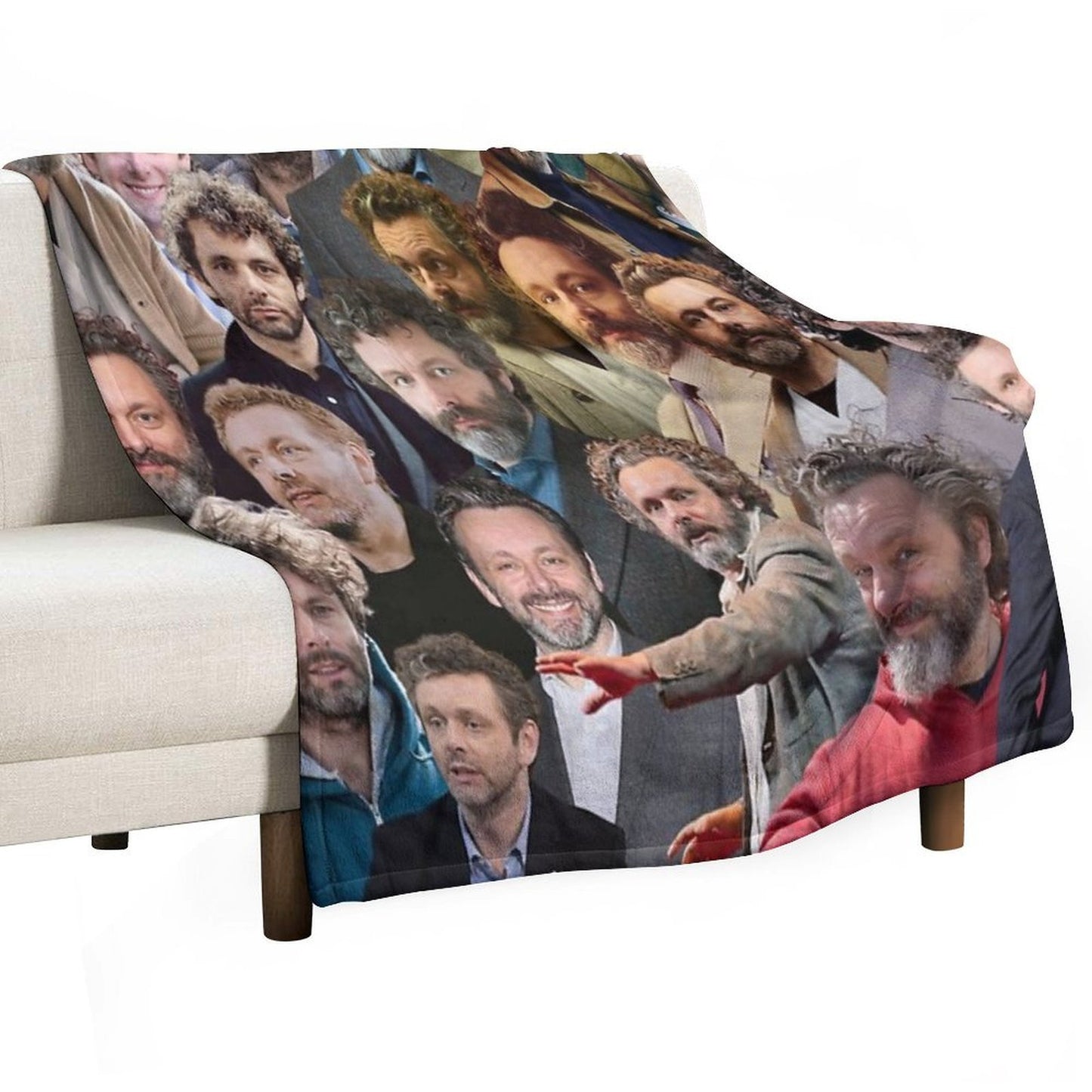 Michael Sheen Photo Collage Versatility Throw Blanket
