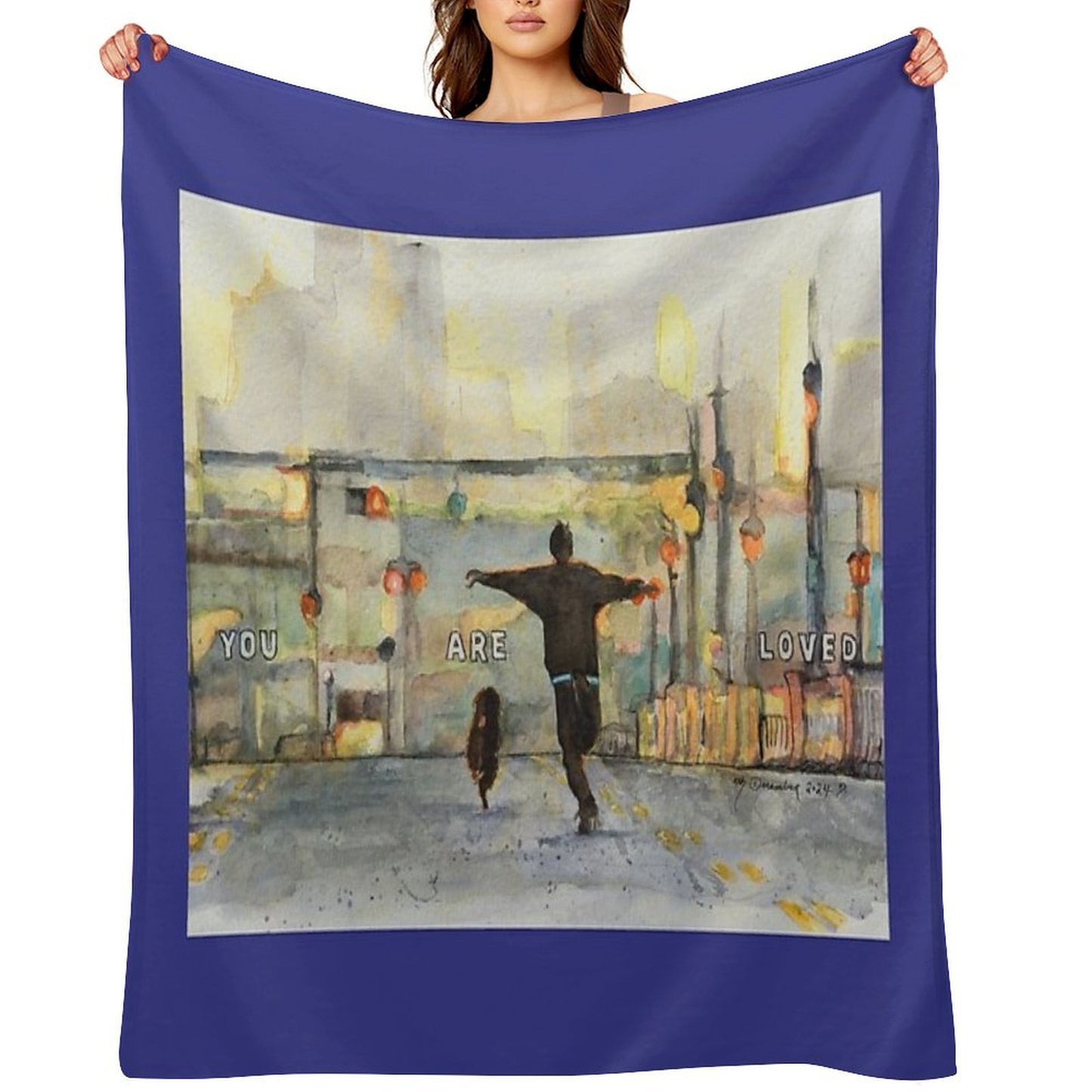 You Are Loved Multi-functional Throw Blanket
